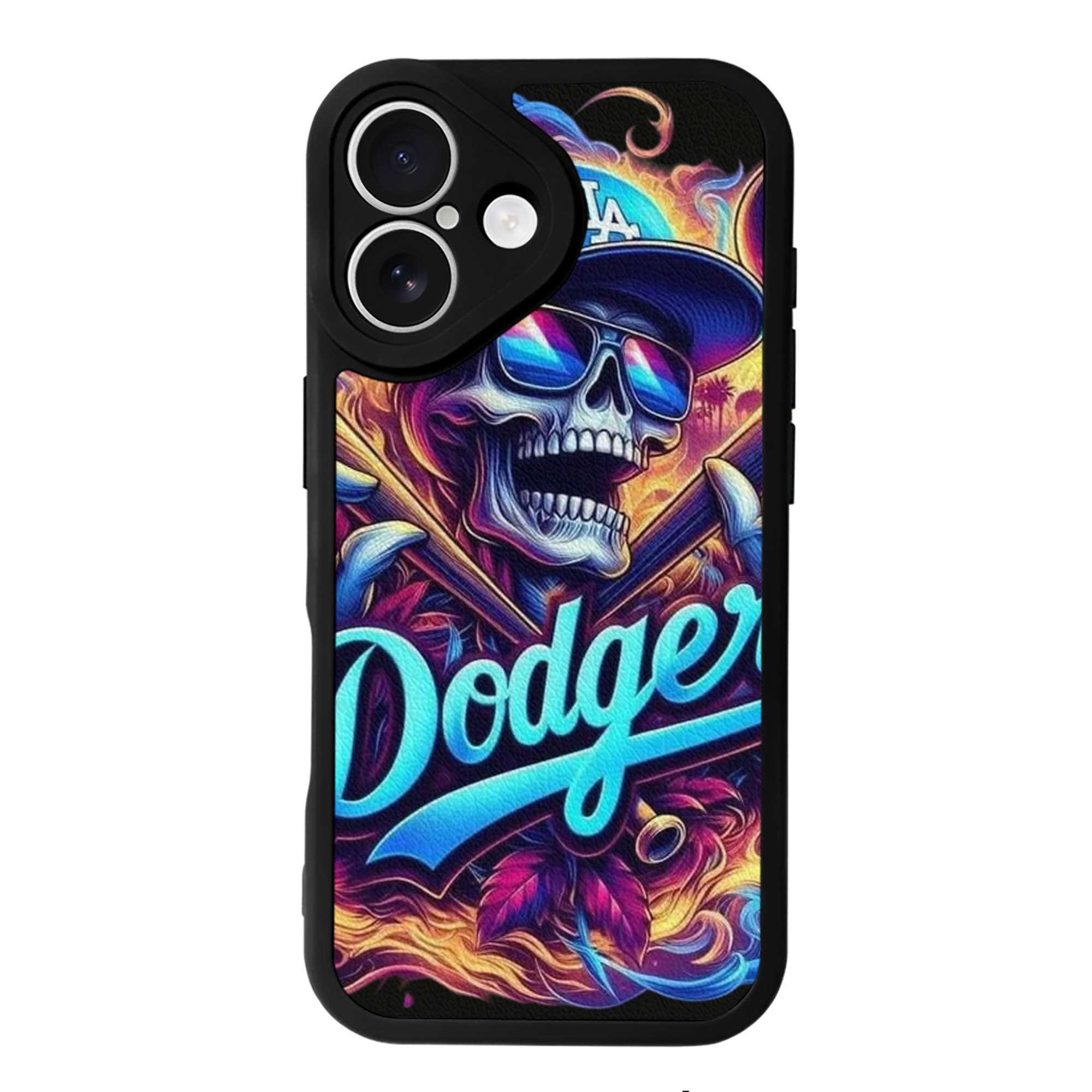  IPhone 16 Silicone Leather Case – UV Print, Lambskin Texture – Perfect Fit, Wireless Charging Compatible, Scratch Resistant, Precise Cutouts – Stylish Protection For IPhone 16